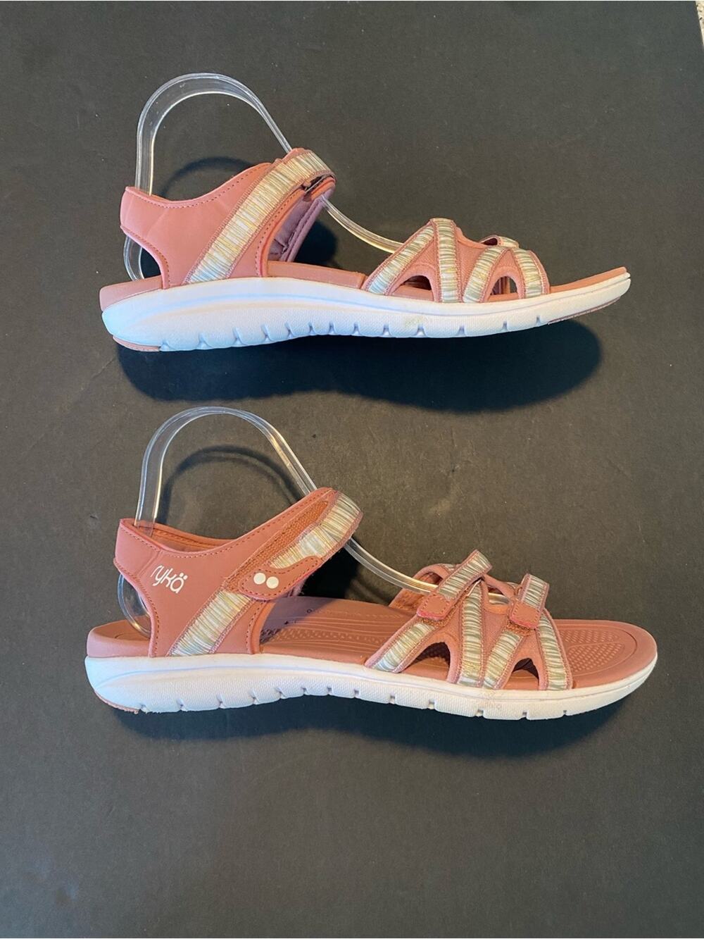 Ryka Sport Sandals with CSS Tech Savannah Stripe Tea Rose 11